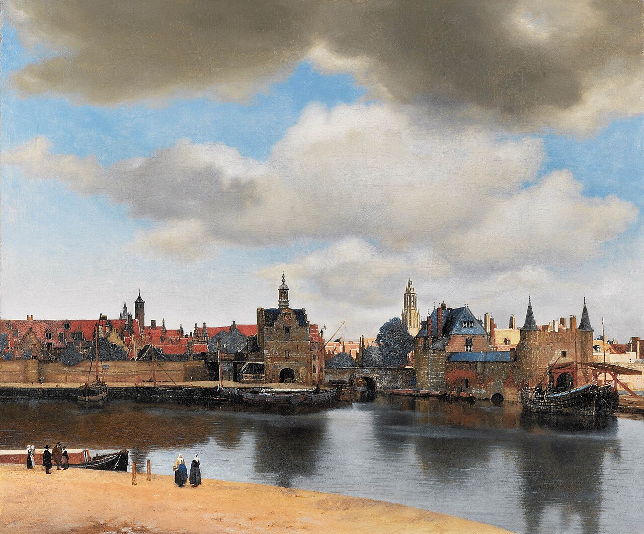 フェルメール『デルフトの眺望』1660-1661年頃、マウリッツハイス美術館蔵