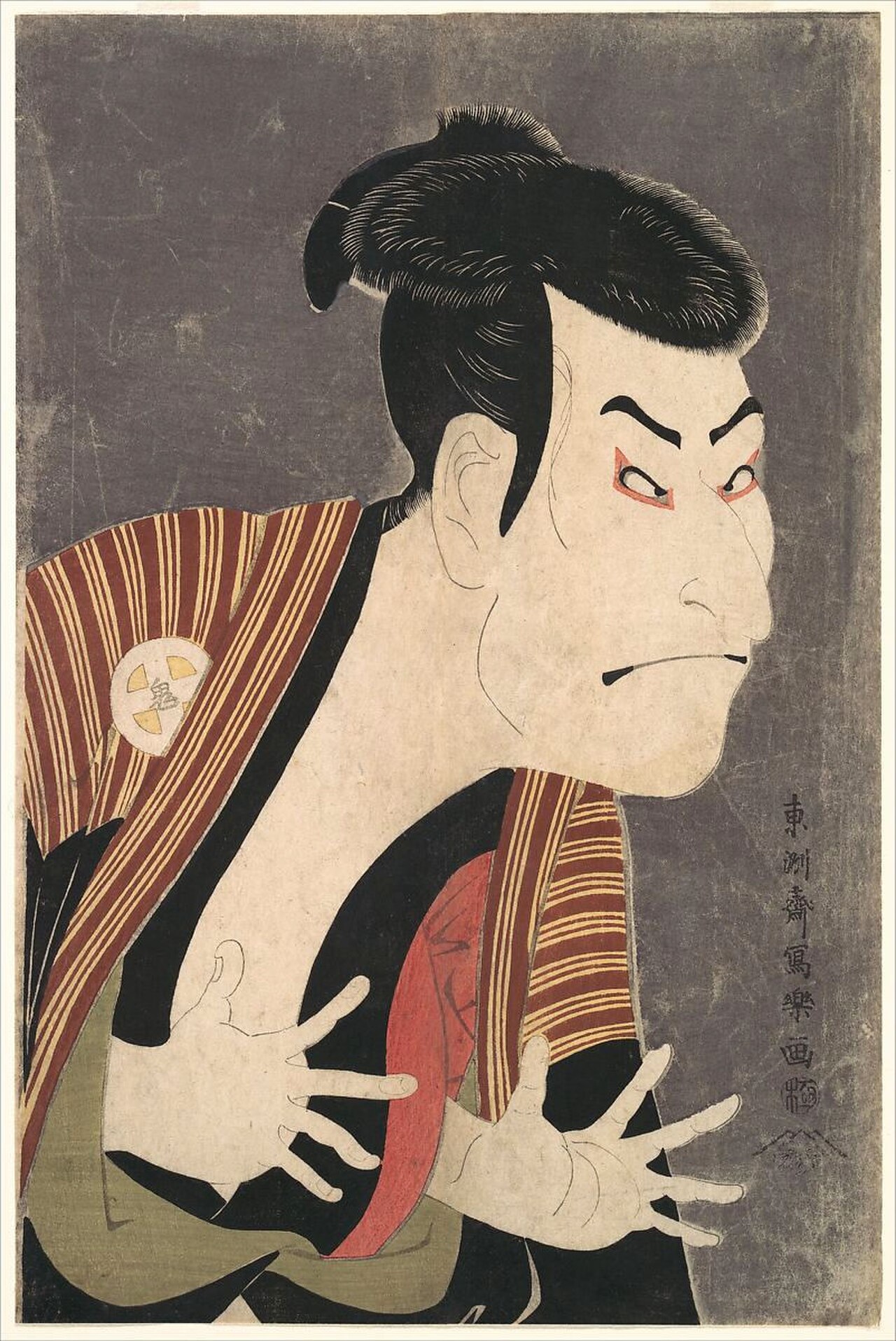 東洲斎写楽『三代目大谷鬼次の奴江戸兵衛』1794年