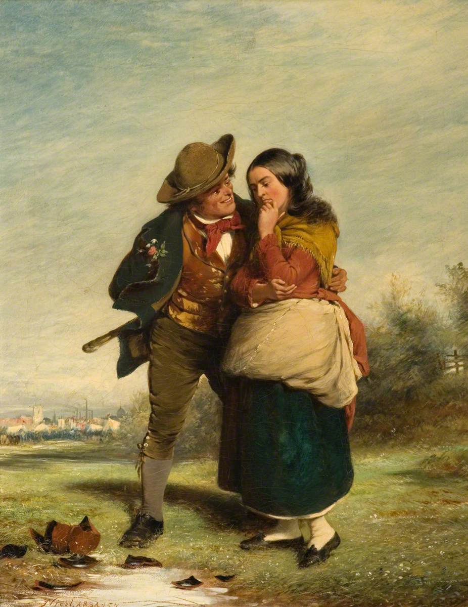 アースキン・ニコル『The Tale of an Irish Song（アイルランドの歌の物語）』ウルヴァーハンプトン美術館蔵