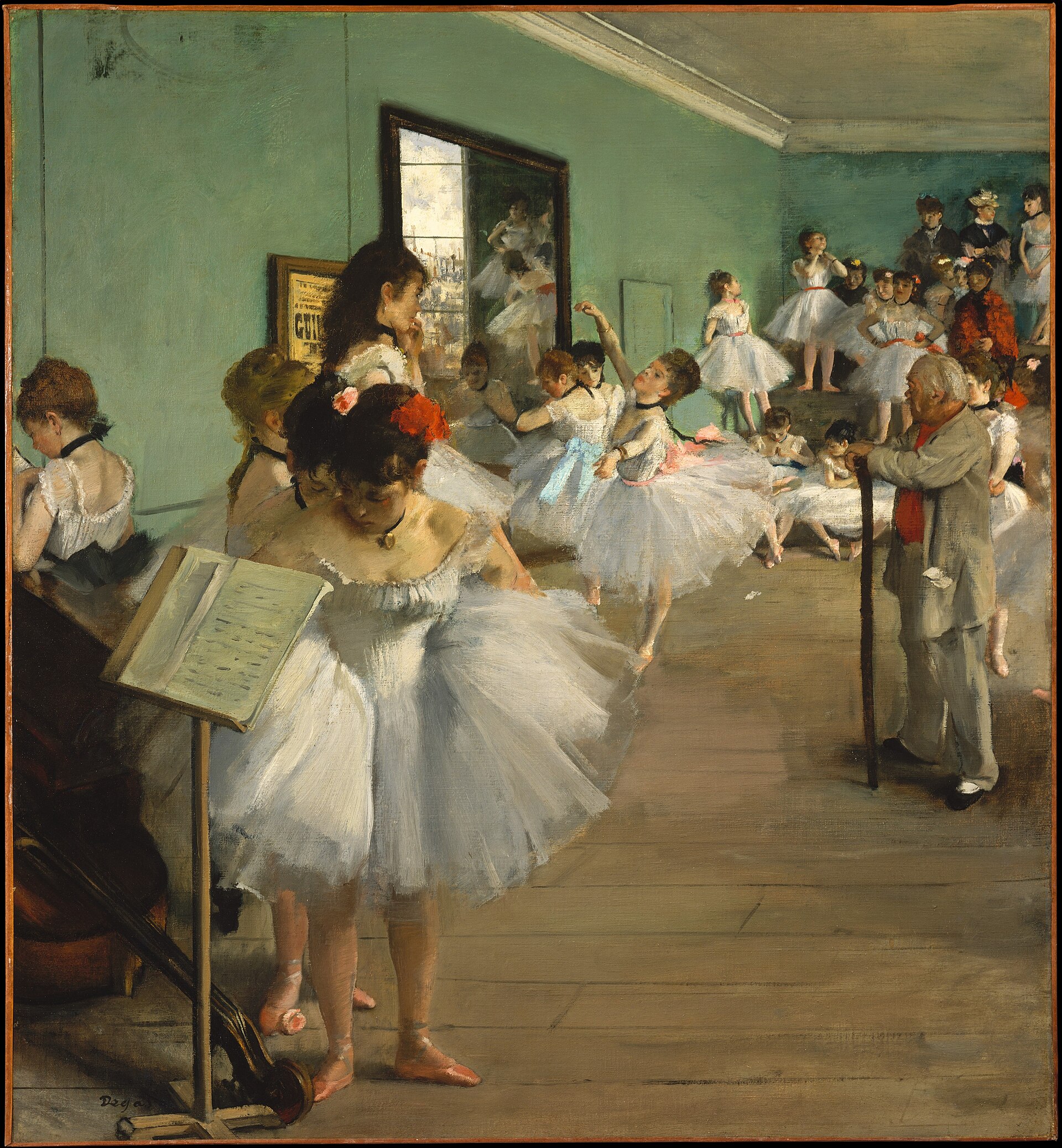 エドガー・ドガ『ダンス教室』1874年、メトロポリタン美術館