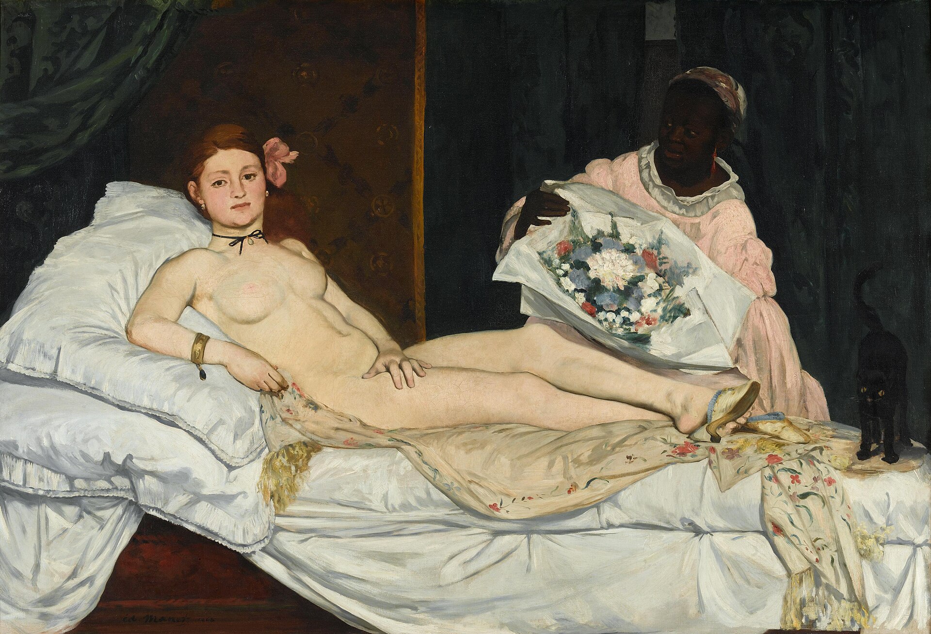 エドゥアール・マネ『オランピア』1863年、パリ、オルセー美術館蔵