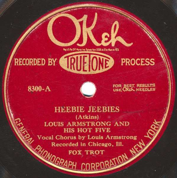 『ヒービー・ジービーズ』（1926年、オーケー・レコード）のレーベル