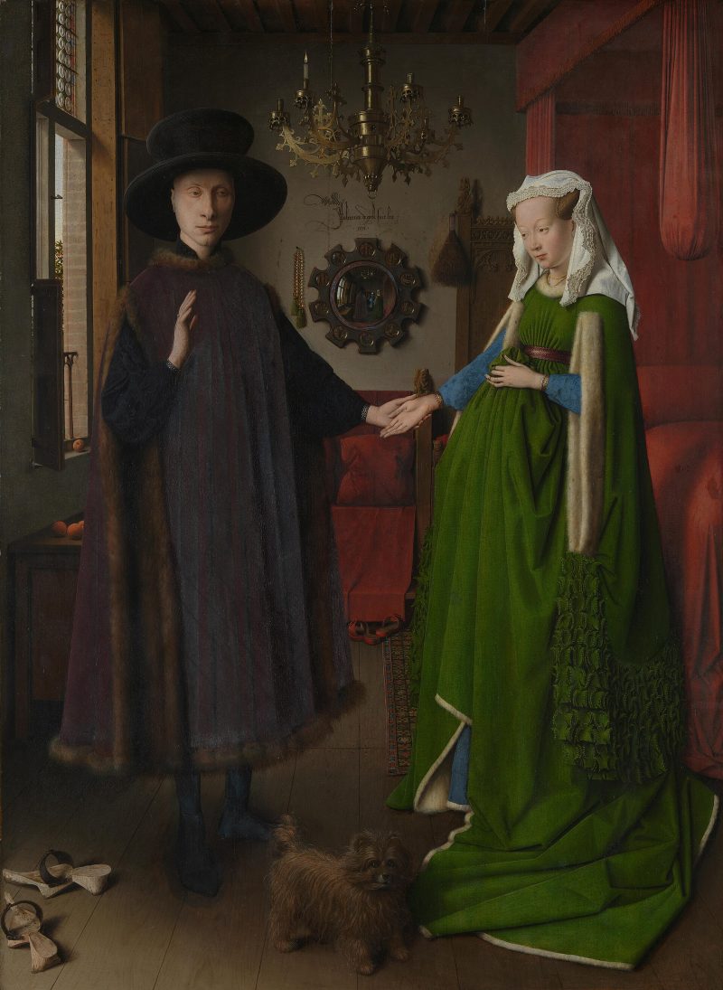 ファン・エイクは油絵を発明していない——『アルノルフィーニ夫妻の肖像』の鏡に残した署名と、10個の細部