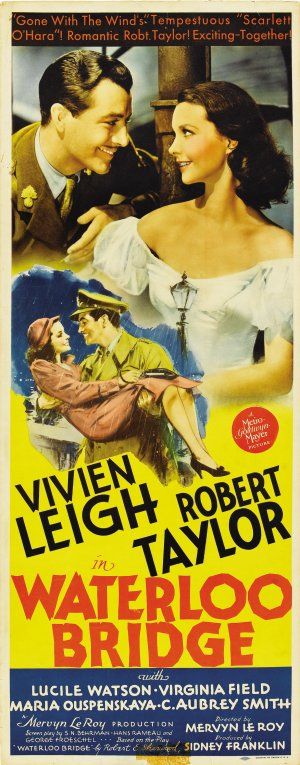 映画『哀愁（Waterloo Bridge）』のポスター（1940年、MGM）