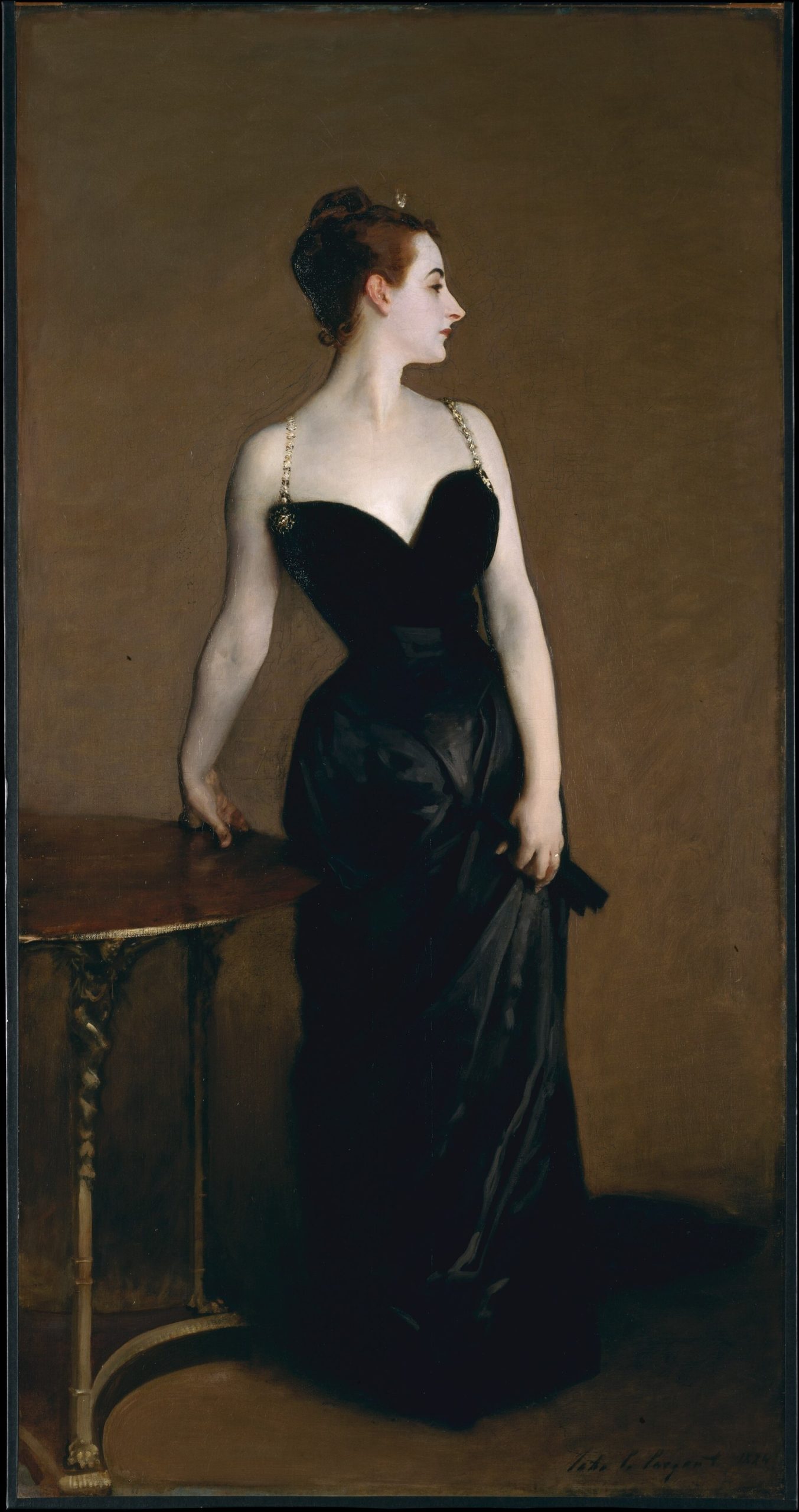 ジョン・シンガー・サージェント『マダムX(ゴートロー夫人の肖像)』1884年、メトロポリタン美術館