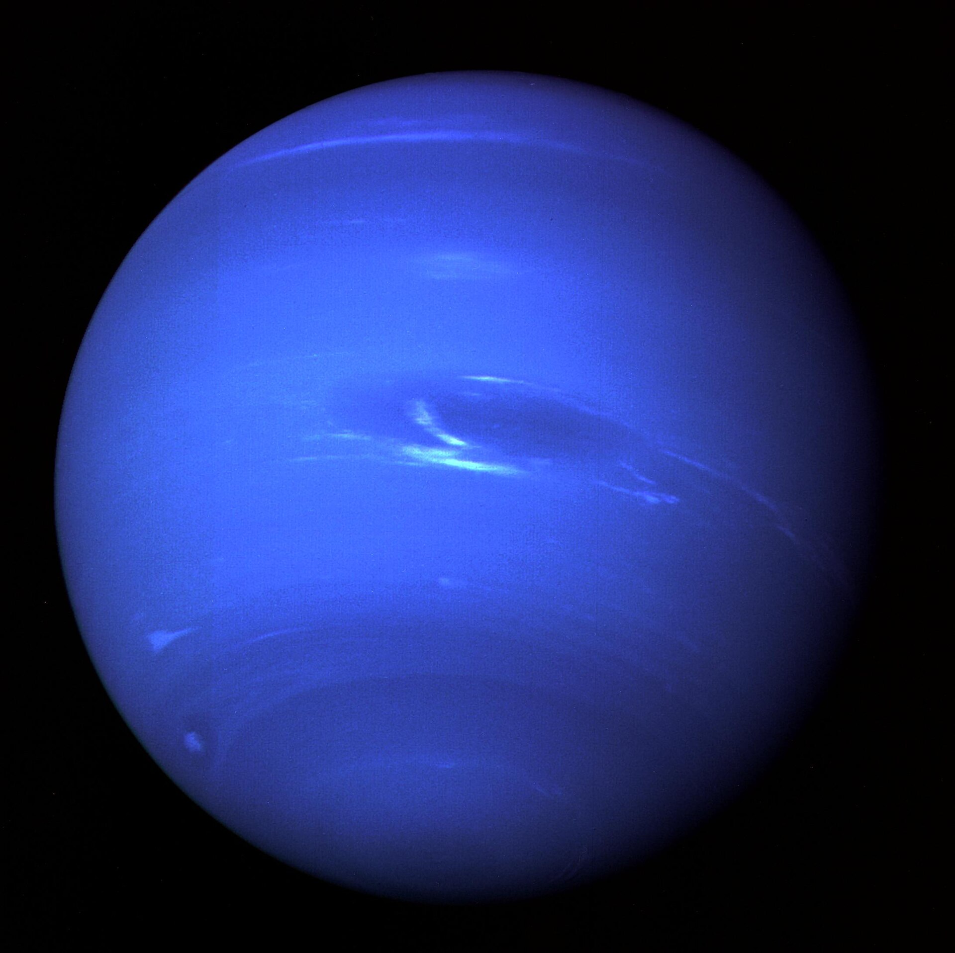 ボイジャー2号が撮影した海王星（1989年）