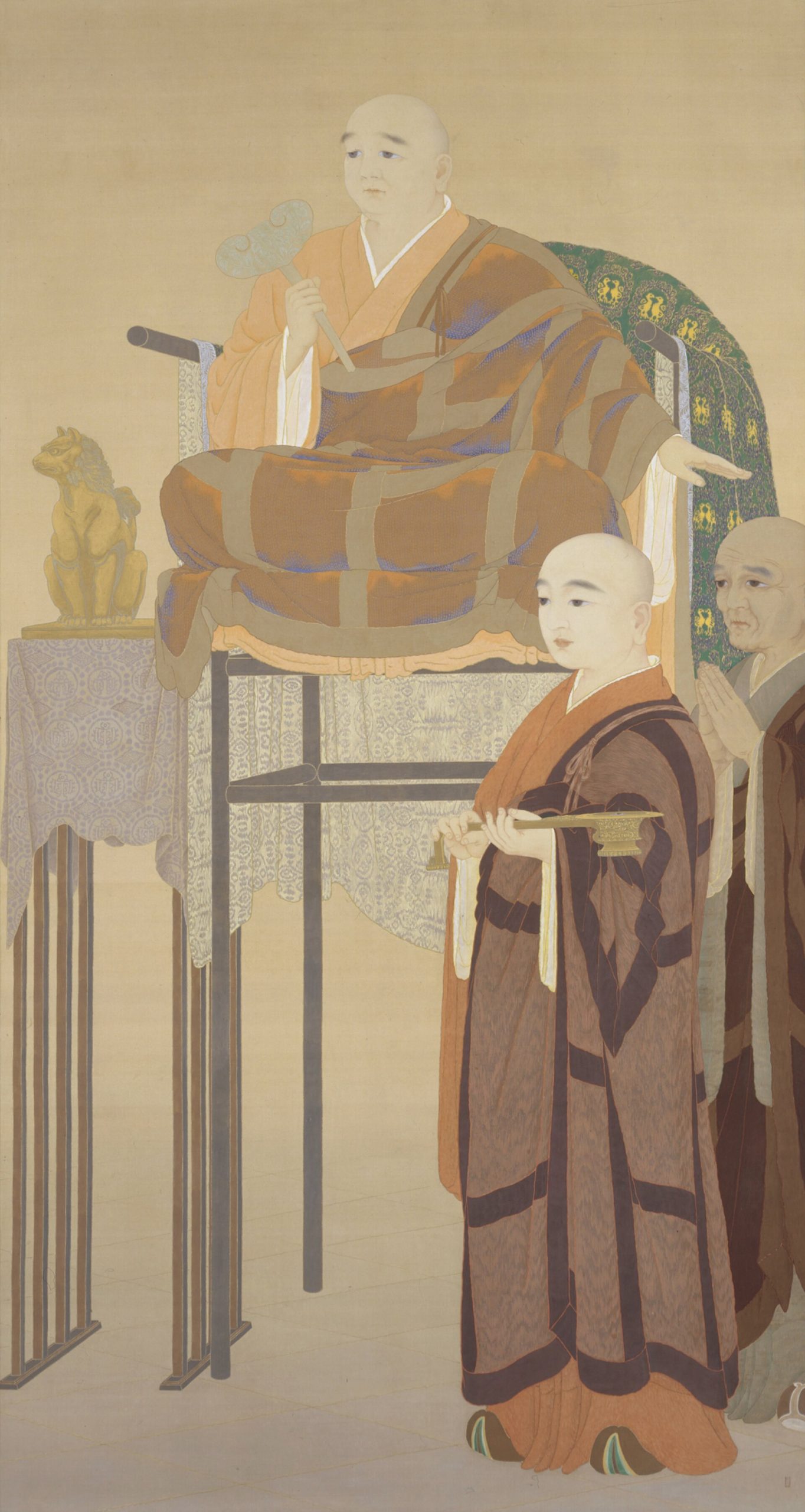 菱田春草『賢首菩薩』1907年、東京国立近代美術館